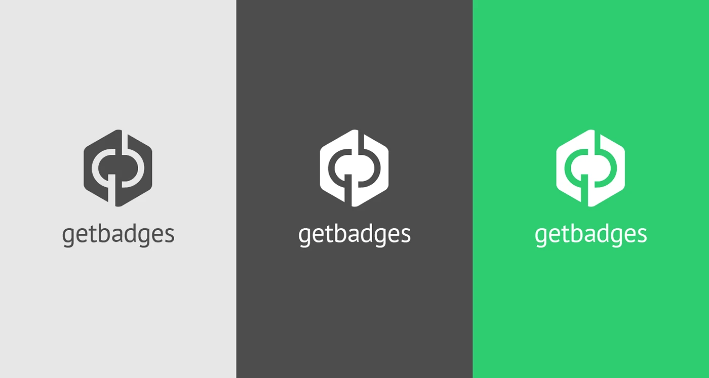 GetBadges logo colour variants
