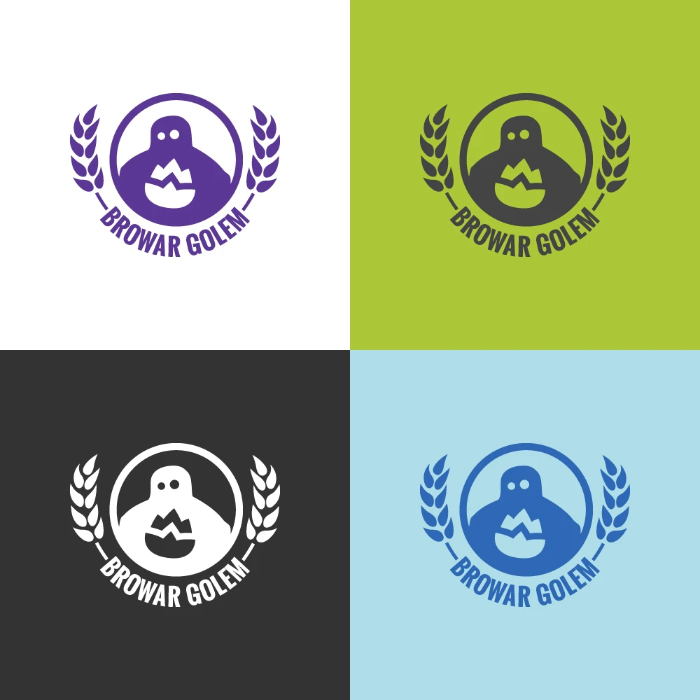 Browar Golem main logo colour variants