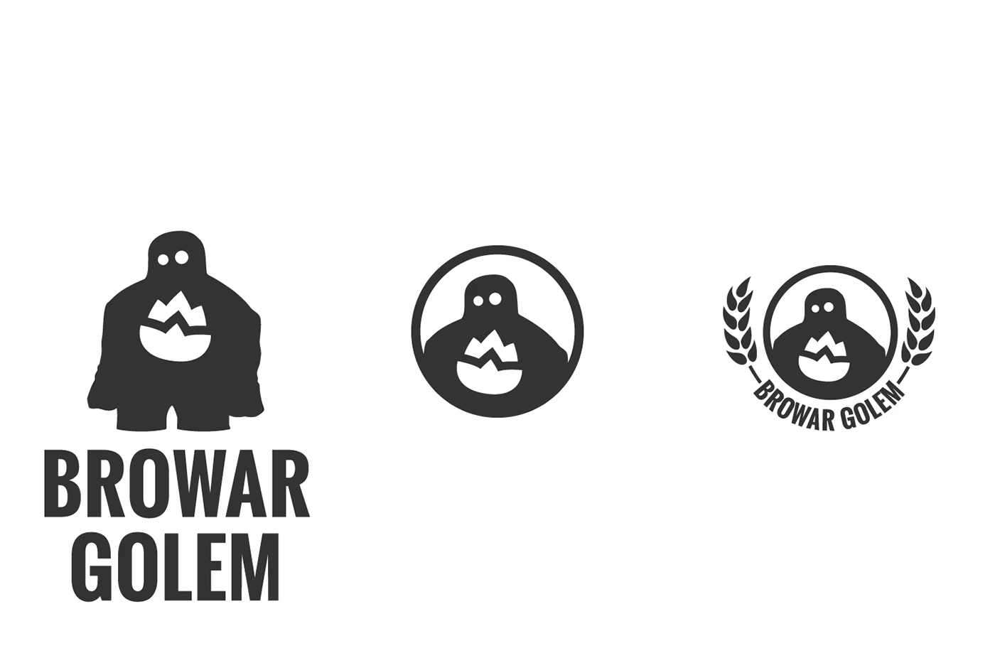 Browar Golem logo variants