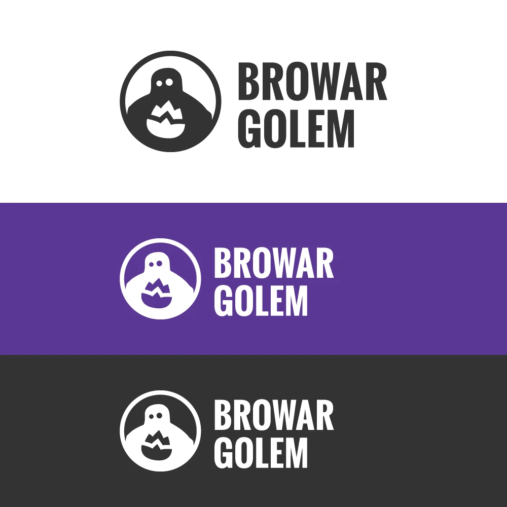 Browar Golem horizontal logo variants