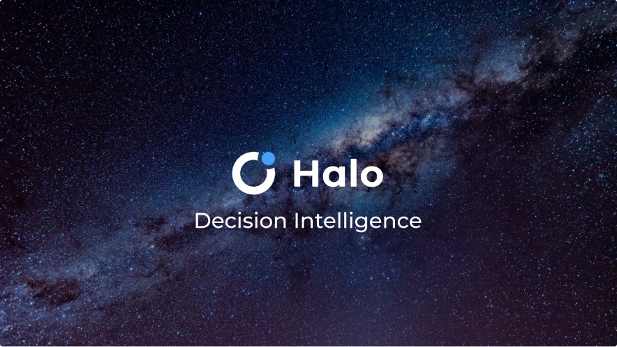 Logo with space theme branding