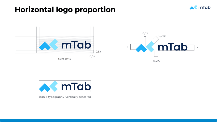 mTab logo spacing